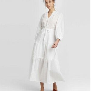 White Long Sleeve Maxi